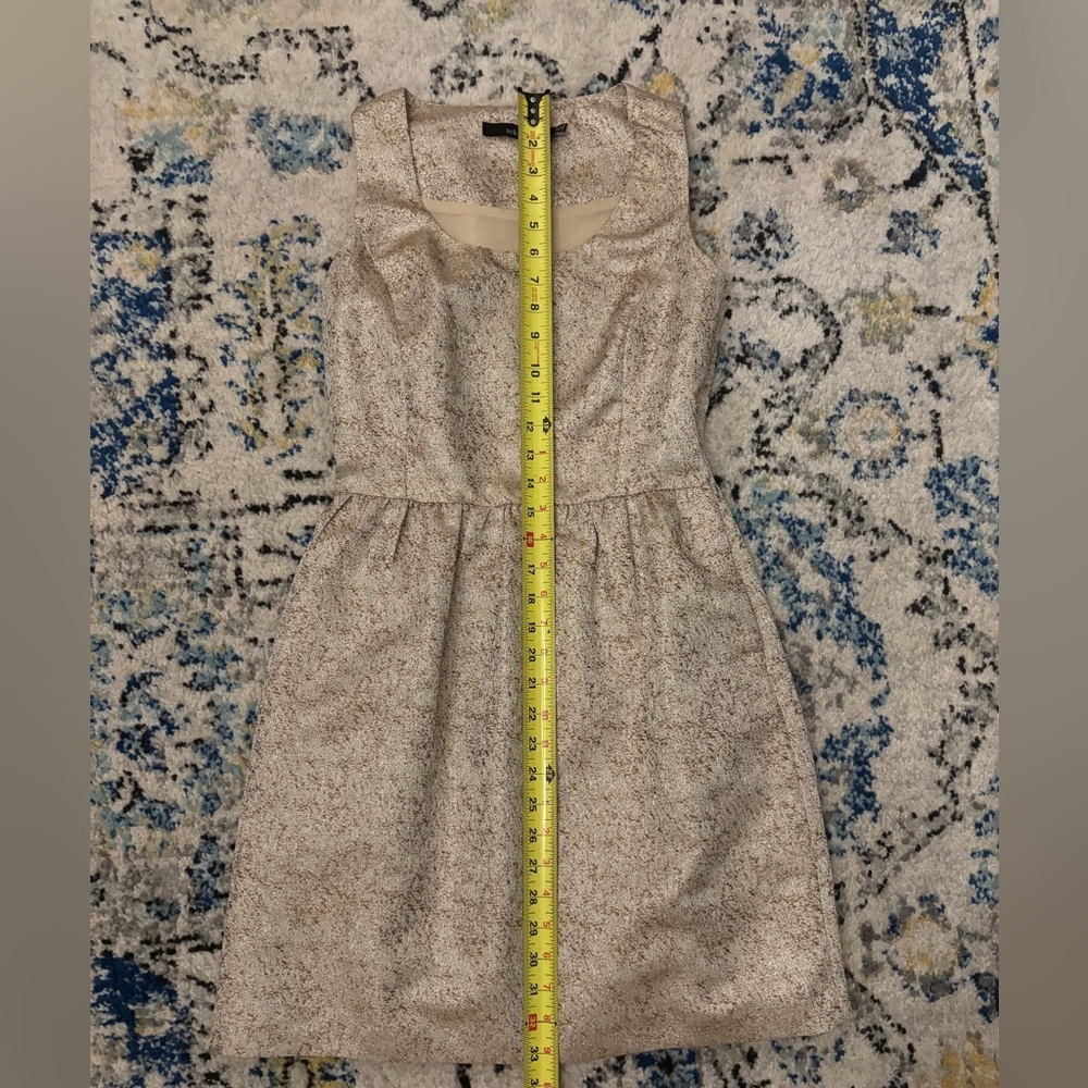 Ark & Co Gold Textured Babydoll Dress - Picture 5 of 6